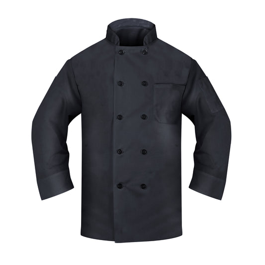 Chef Coat, Pearl Buttons, 2 Pockets  - 12 pcs/Case