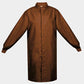 Brown Lab Coat with Long Sleeves and No Pockets